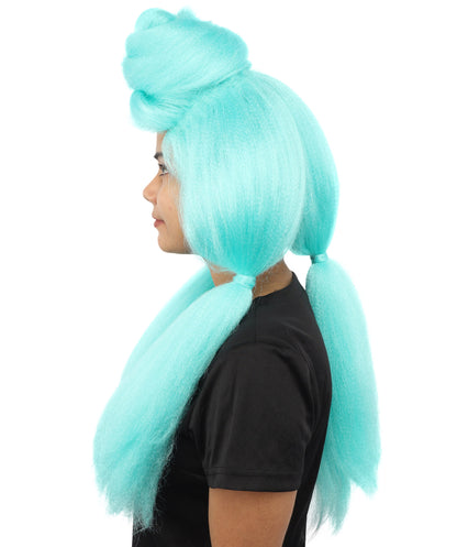HPO Women’s High Volume Extra Long Yarn Twisted Bun Wig – Multiple Color Options | Bubble Ponytails Hairpiece with Capless Cap | Statement Headpiece for Halloween, Cosplay, Theater and Drag Looks