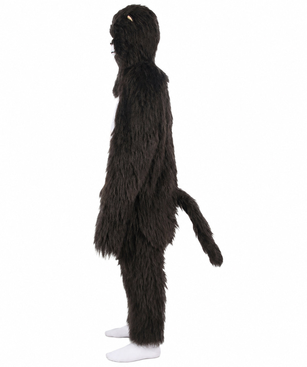 HPO Black and Grey Gorilla Costume with Mask | Long Synthetic Fibers Bundle