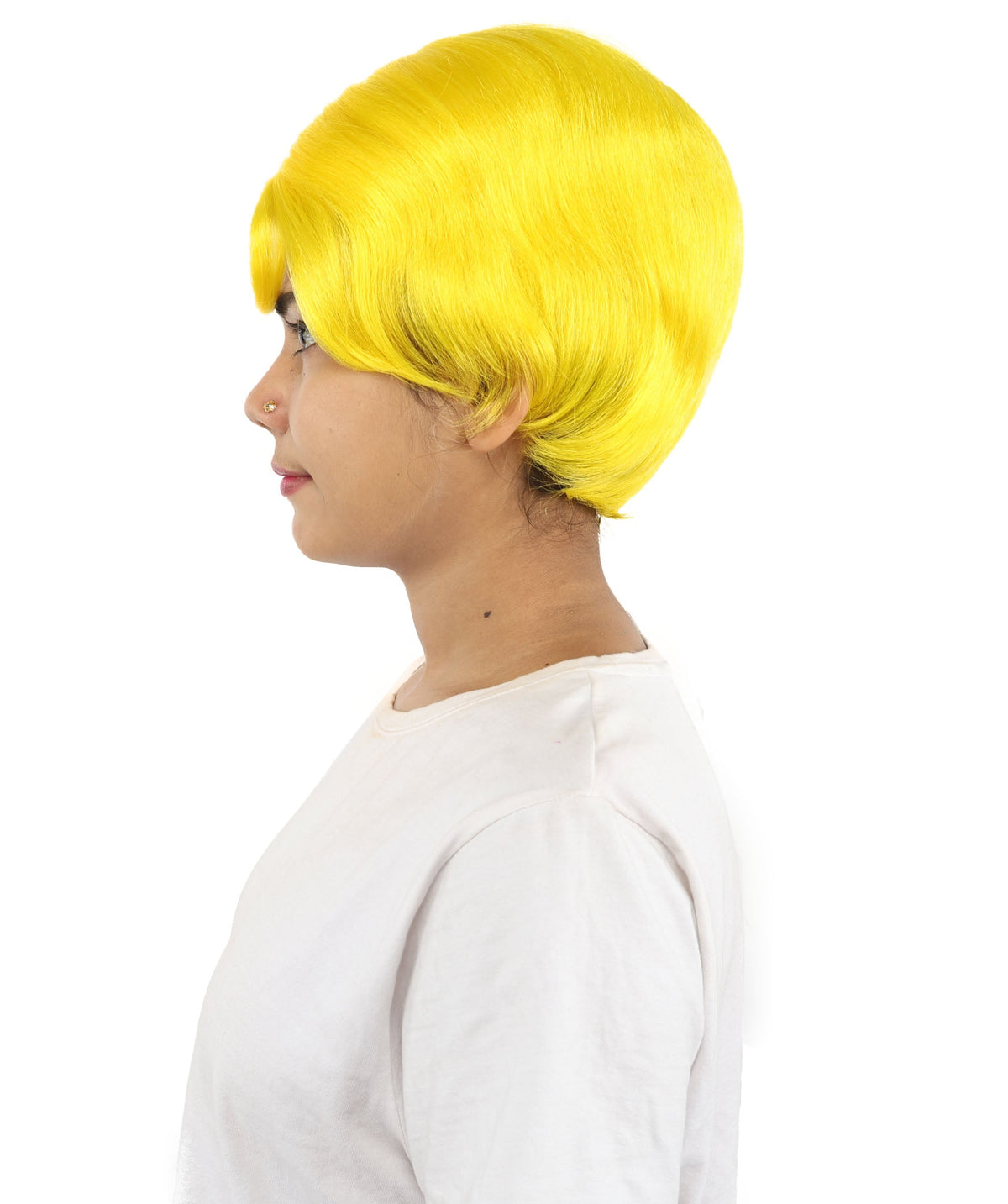 HPO Adult Women’s 10-Inch Short Wig | Multiple Color Options | Celebrity Hairpiece for Costume, Cosplay, and Themed Parties | Sleek and Modern Hairpiece for Versatile Looks