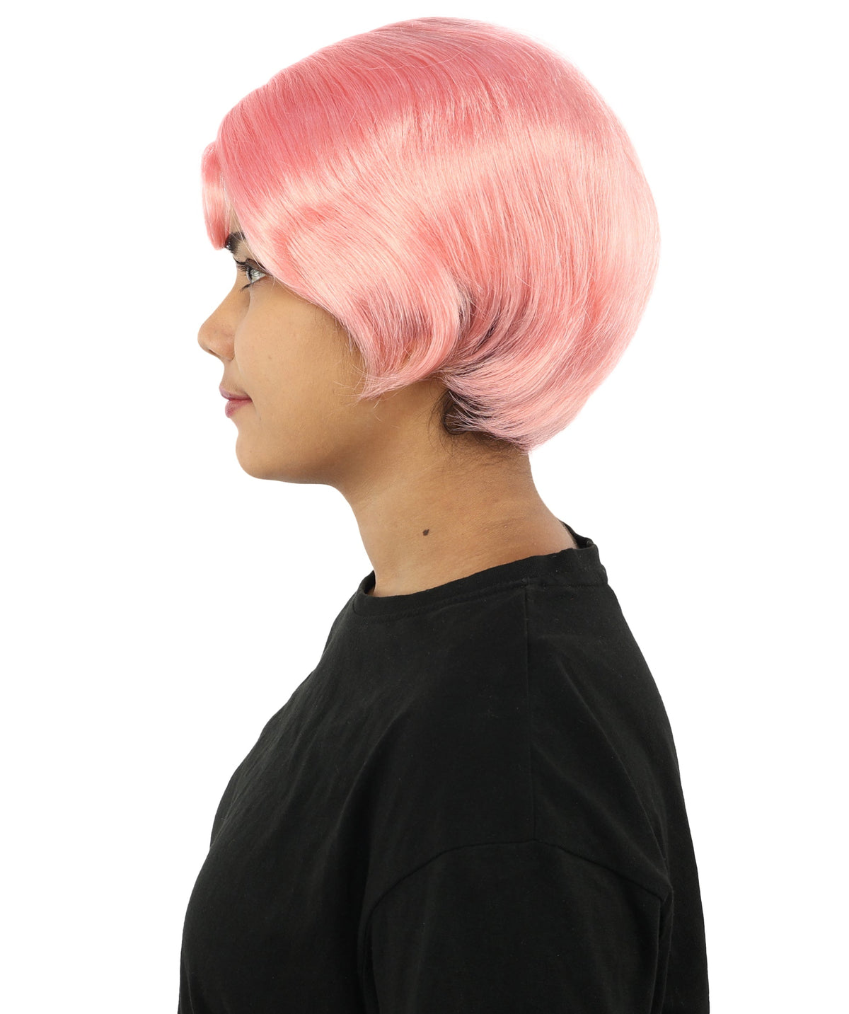HPO Adult Women’s 10-Inch Short Wig | Multiple Color Options | Celebrity Hairpiece for Costume, Cosplay, and Themed Parties | Sleek and Modern Hairpiece for Versatile Looks