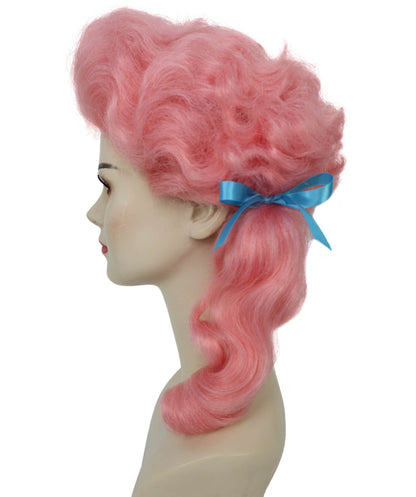 HPO Women’s Classic Elly May Clamped Multiple Wig With Two Blue Hair Ribbons