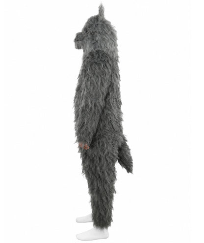 HPO Unisex Dark Grey Wolf Mascot Costume Bundle & Mask Set | Realistic Animal Full Coverage Outfit | Crafted for Parties and Cosplay events