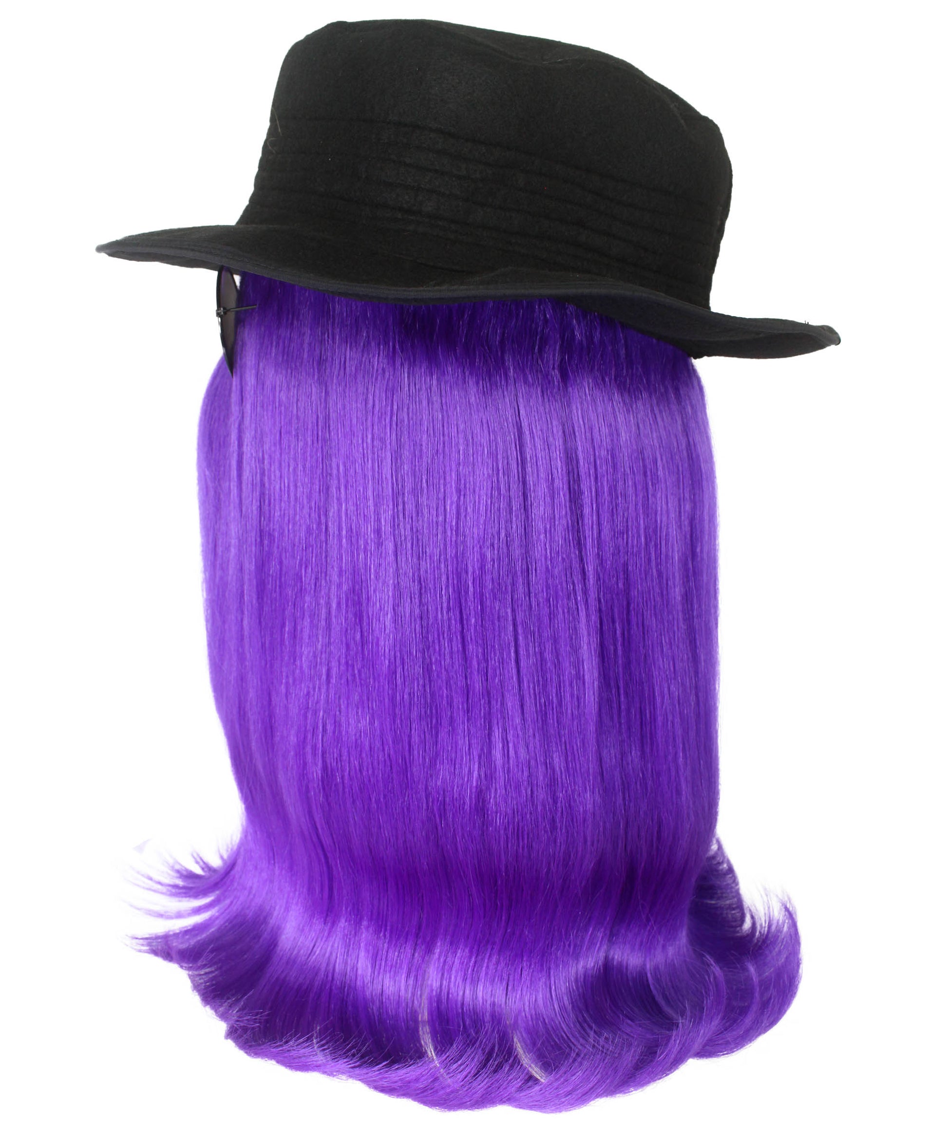 Purple Straight Creature Wig