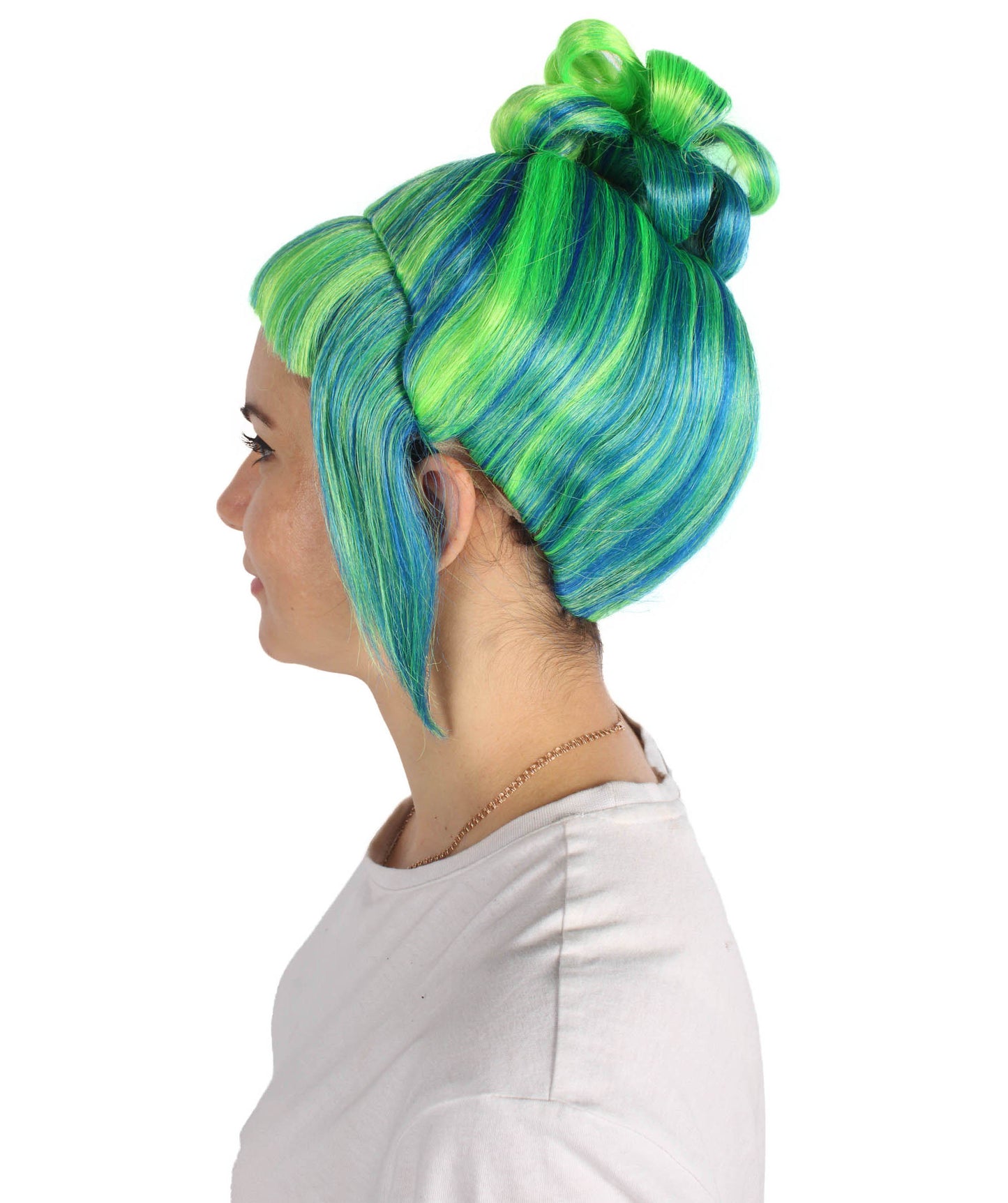 HPO  Women's Halloween Animated Lucy Updo Wig | Multiple Color Options