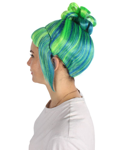 HPO  Women's Halloween Animated Lucy Updo Wig | Multiple Color Options