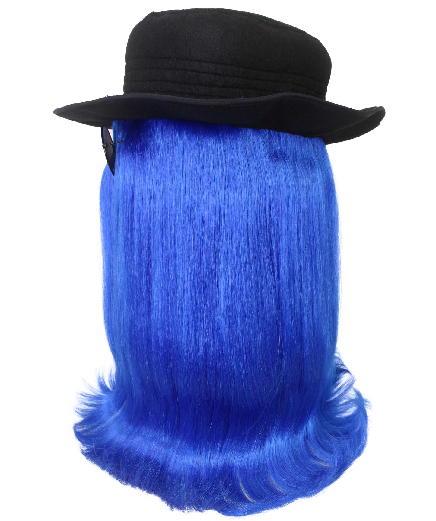 Blue Straight Creature Wig