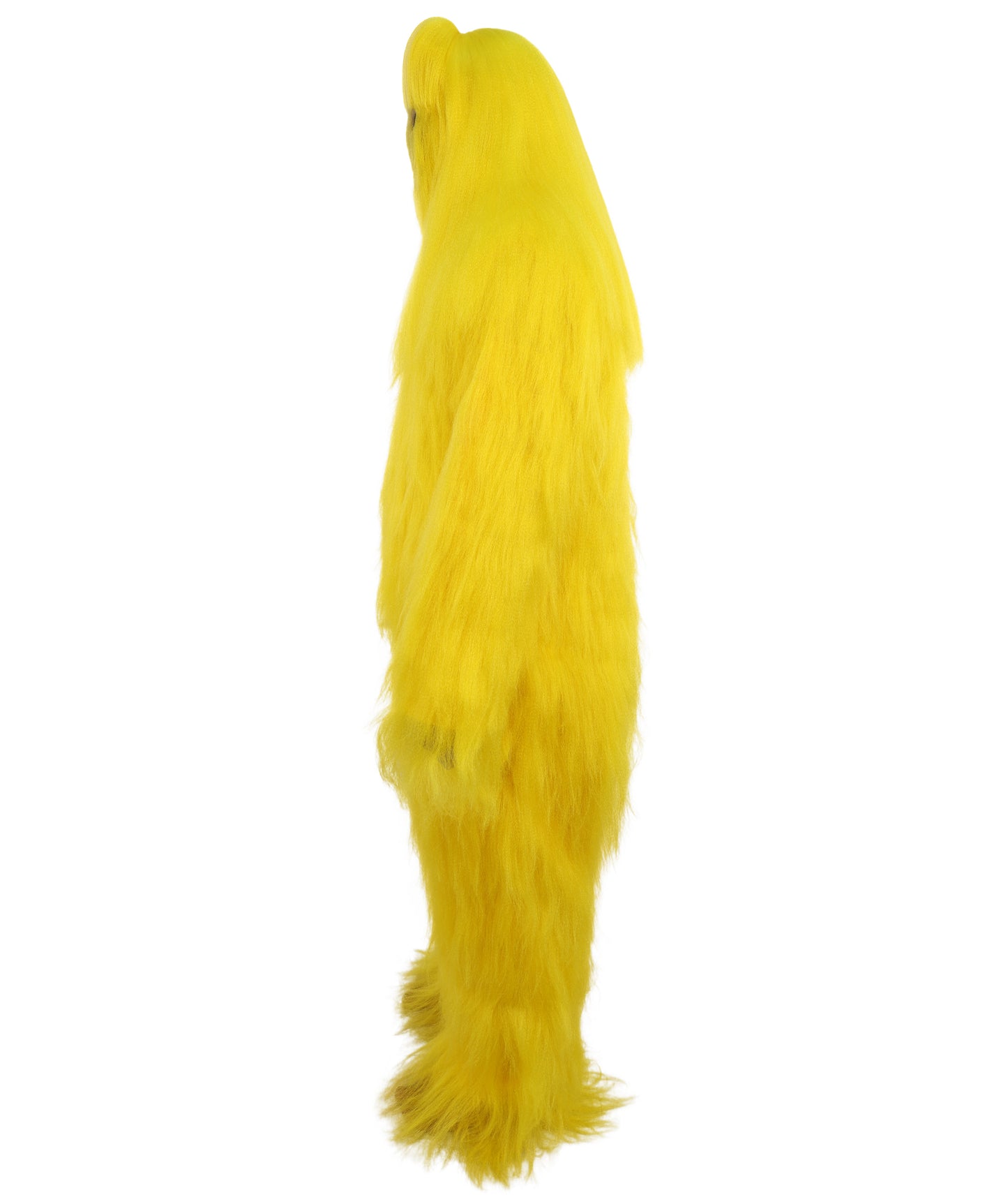 HPO Unisex Extreme Hairy Person Costume, Mask and Bundle - Full-Body Hair Suit Extra-Long Ash Brown Costume Wig for Halloween, Cosplay & Parties