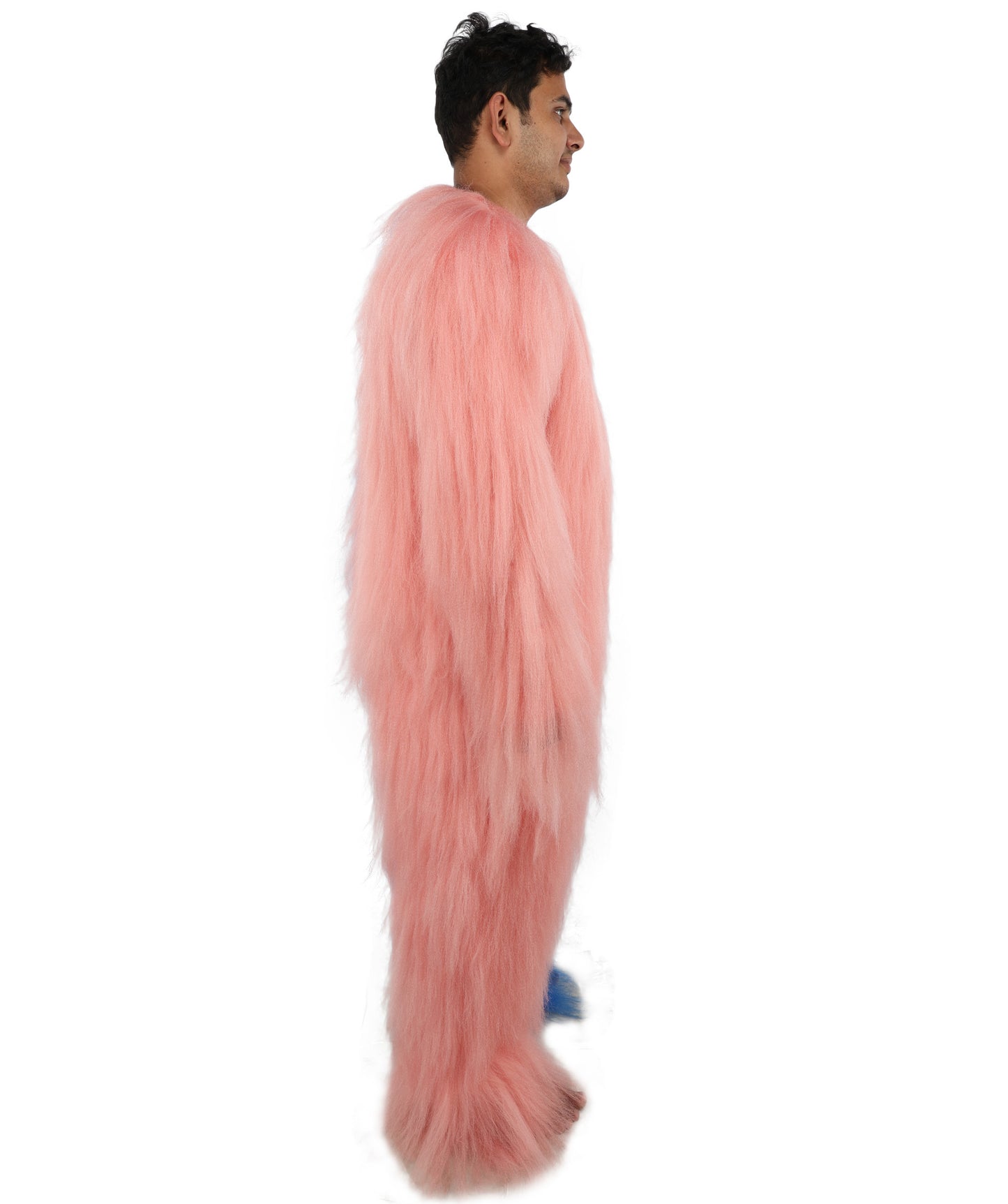 HPO  Extreme Hairy Person Two Part Costume, Mask and Bundle Set - Full-Body Hair Suit Extra-Long Costume Wig for Halloween, Cosplay & Parties - Multiple Color Options