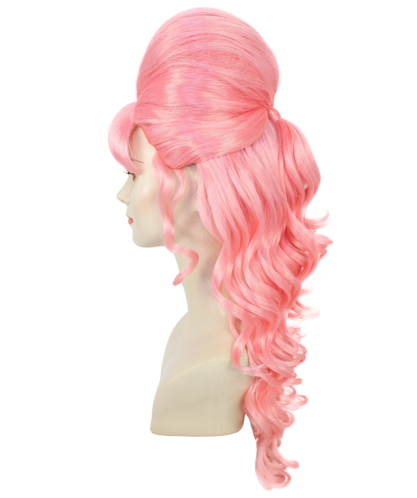 HPO Women's Class 60's Brown Half Updo Wig with Ponytail | Halloween  Wig | Flame-retardant Synthetic Fiber