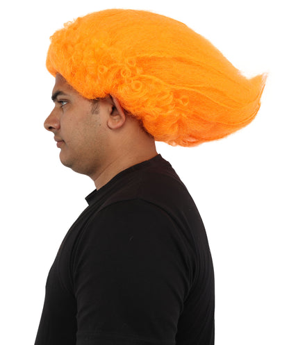 HPO Men's Wild Rocker Wig | Multicolor Options | Voluminous Frizzy Heavy Metal Hair, Two Tone Gradient & Breathable Cap | Halloween, Rock Troll Roleplay, 80s Costume, Theater & Concert Events