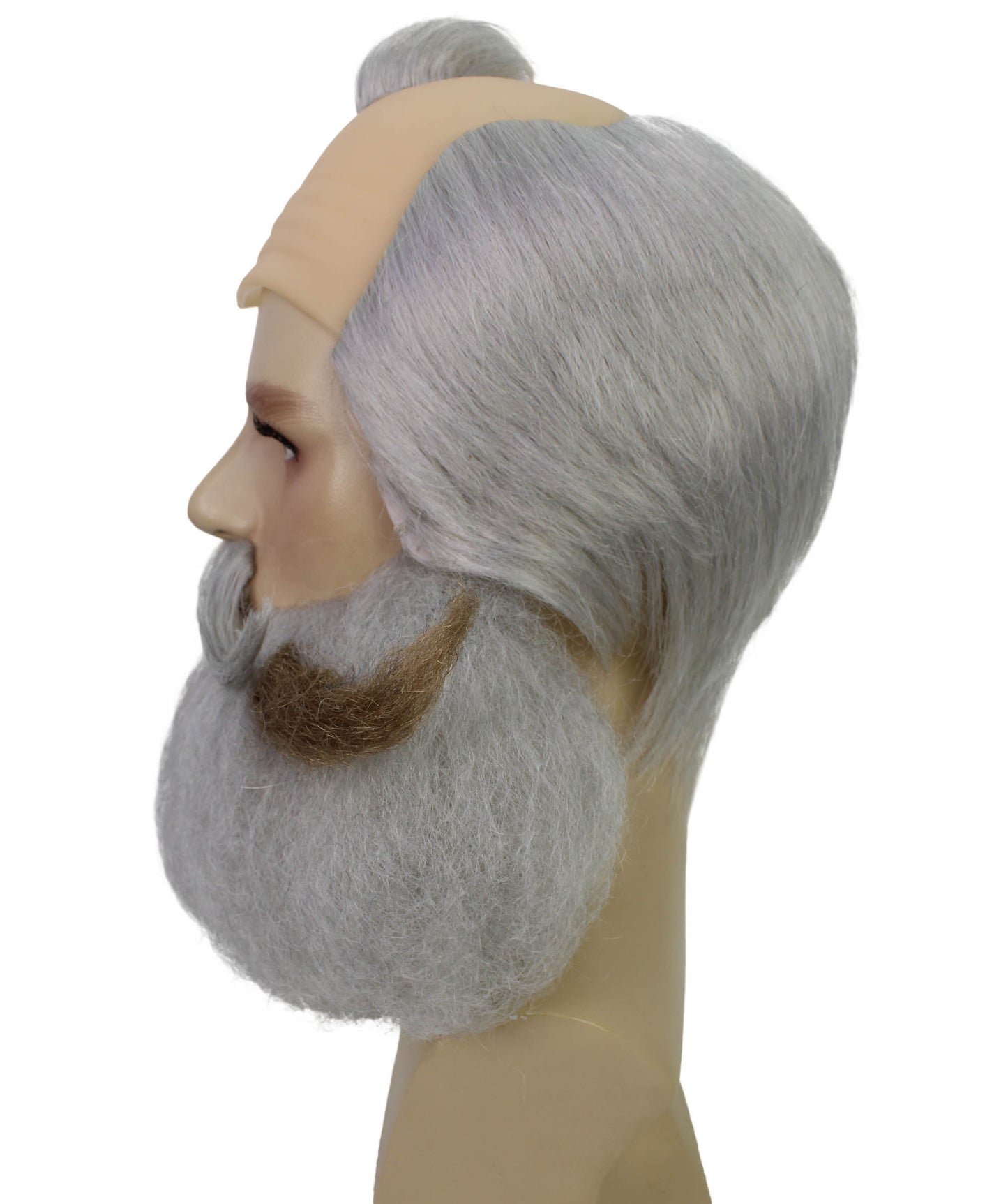 HPO Men's Cartoon Character Wig with Mustache & Beard | Comedic Hairpiece Set | Halloween, Parties, Stage Acts & Themed Events
