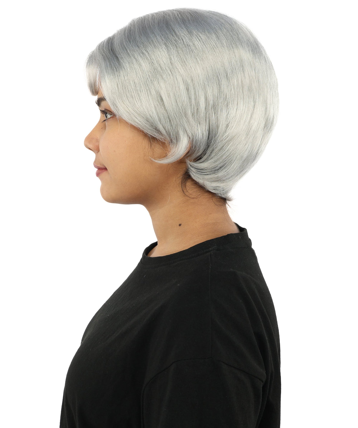 HPO Adult Women’s 10-Inch Short Wig | Multiple Color Options | Celebrity Hairpiece for Costume, Cosplay, and Themed Parties | Sleek and Modern Hairpiece for Versatile Looks