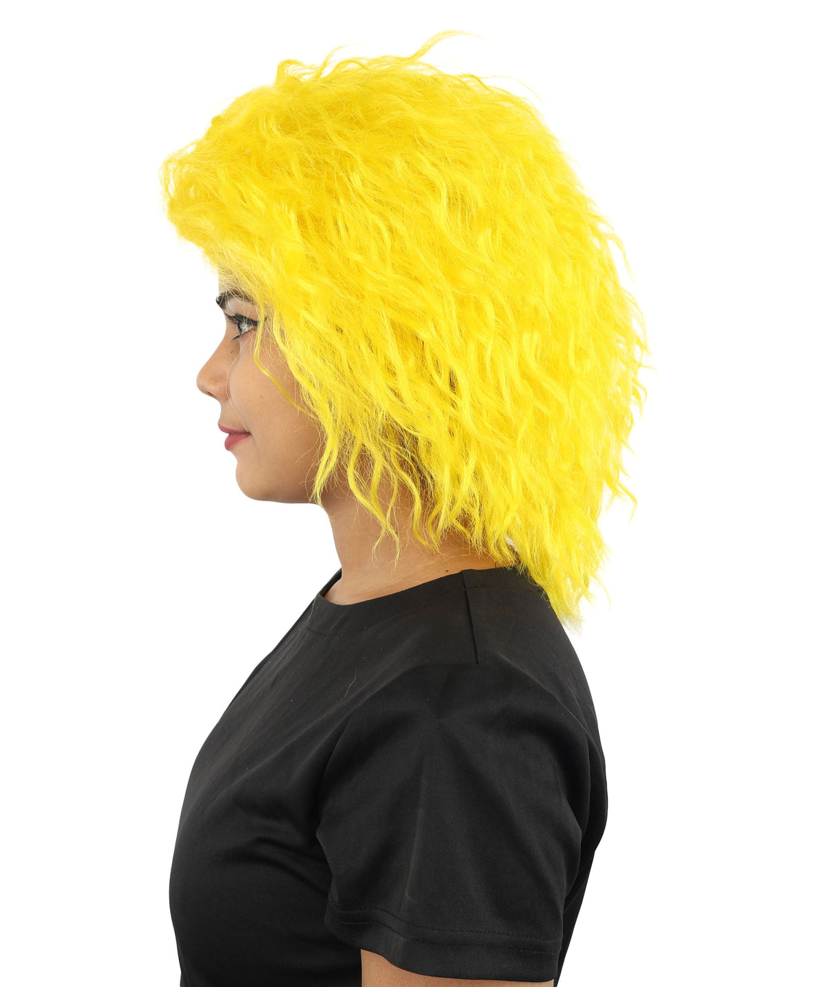 HPO Adult & Teen Women’s 15-Inch Curly Wig | Multiple Color Options | Wavy Voluminous Style | Idal for Costume, Cosplay, and Themed Events