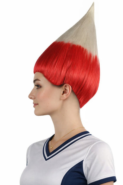 Poland Flag Sport Troll Wig | Premium Breathable Capless Cap