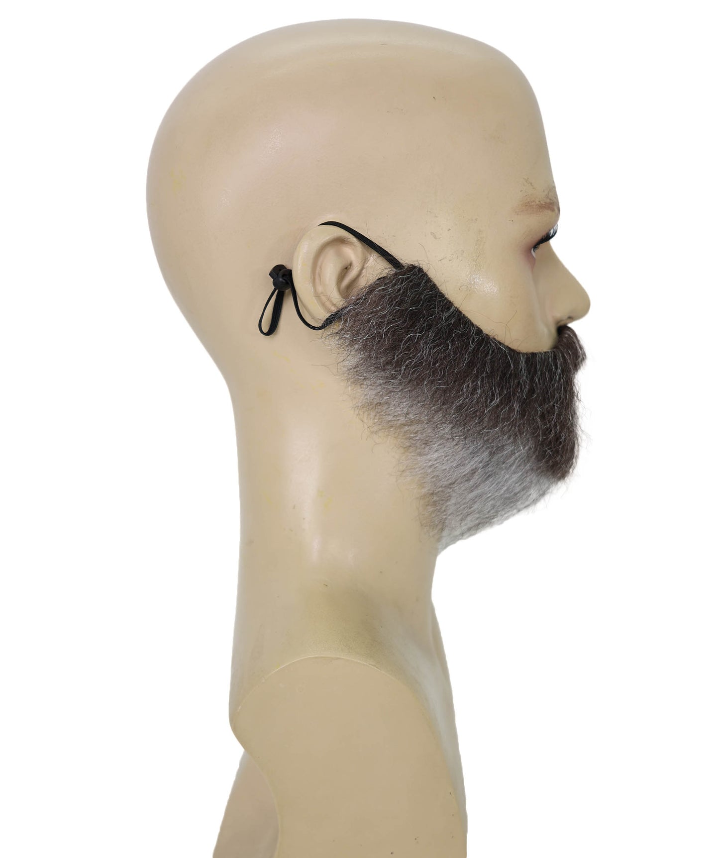 HPO Men’s Thick Curved Fake Multicolor Beard & Mustache – Stick-On Costume Facial Hair | Funny Cosplay, Theatre, Skits, Theme Parties, Retro Disguise & Dress-Up Looks