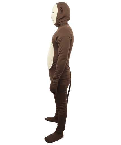 HPO Unisex Spandex Full Body Zentai Brown Costume| Stretchy and Comfortable Bodysuit
