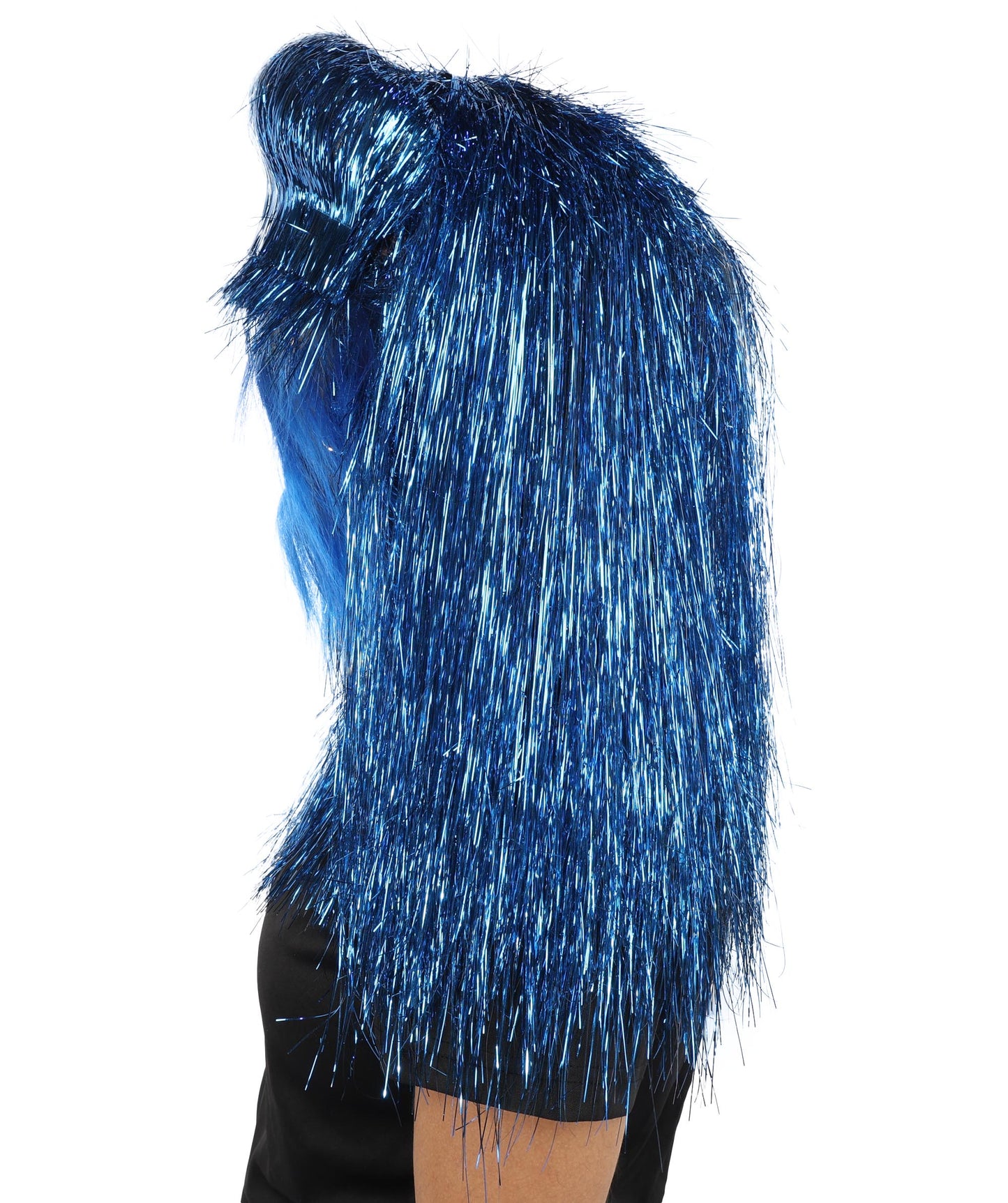 HPO Teen Extreme Hairy Two Part Costume Bundle & Mask Set - Full-Body Hair Suit Extra-Long Costume Wig for Halloween, Cosplay & Parties - Multiple Color Options