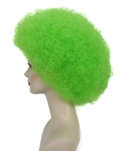 Adult Unisex Big Curly Afro Wig | Bold Costume Hair for Halloween, Cosplay, and Themed Parties | Multiple Color Options