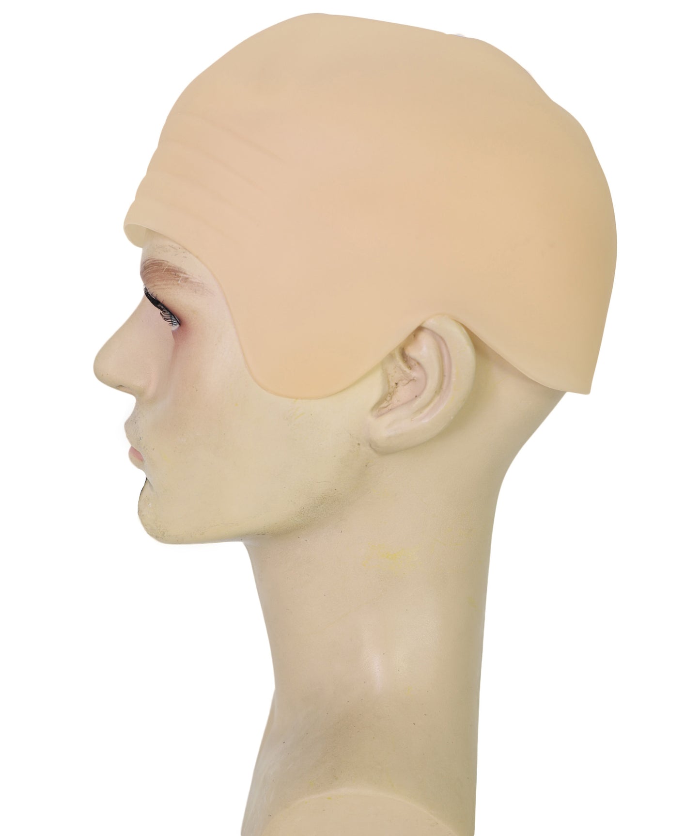 HPO Adult Men's Mr Worldwide Instant Kit Superstar Fleshcolor Bald Cap |Not Included sunglasses | Cosplay Facial Hair |Perfect for Pop lovers