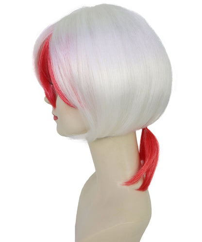 Women's Kingyosou Wig from Hozuki no Reitetsu | Orange Short Hair with Side Fin Design | Flame-Retardant Synthetic Fiber for Anime