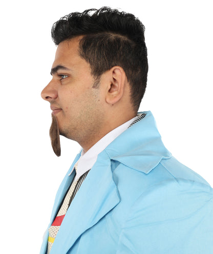 Men's Goatee Synthetic Fiber with Human Hair Blend Beard