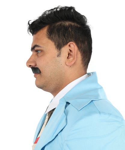 HPO  Men's Fake Lampshade Mustache (Natural Black)