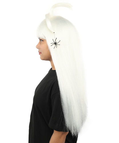 HPO Adult Women's Spider Gothic Sculpted Wig | Multiple Color Options, create of synthetic fiber, architectural spider-leg loops with blunt bangs, breathable base | Party, Halloween, theater, drag, performance, costume events