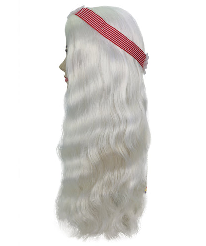 HPO Women's 60's Long Multiple Hippie Groovy Wig, Flame-retardant Synthetic Fiber