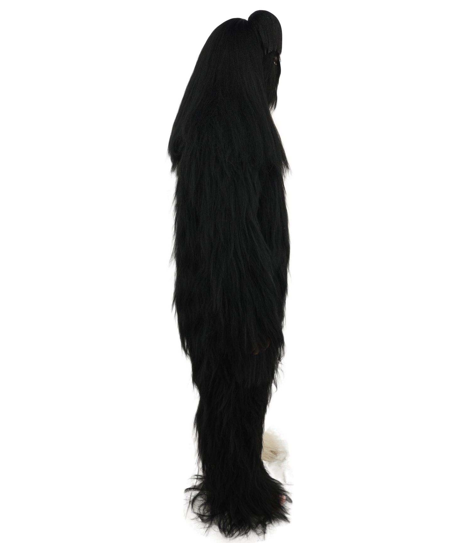 HPO  Extreme Hairy Person Two Part Costume, Mask and Bundle Set - Full-Body Hair Suit Extra-Long Costume Wig for Halloween, Cosplay & Parties - Multiple Color Options