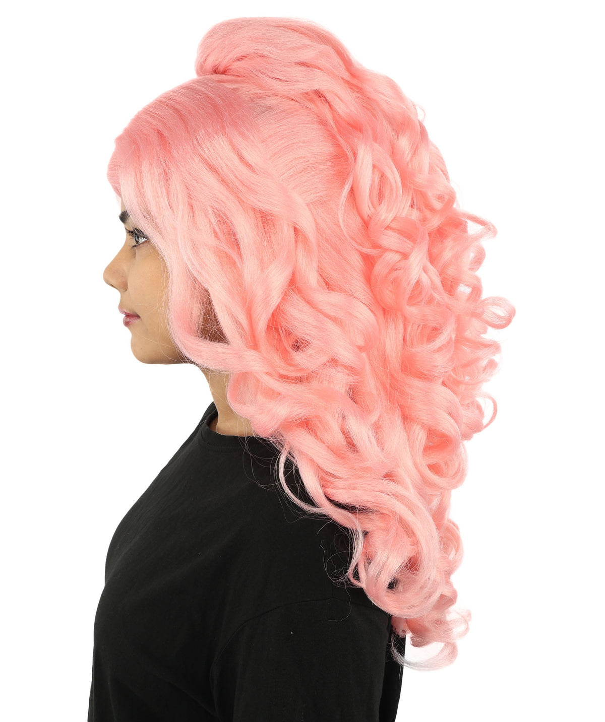 HPO Adult Long 20-Inch Curly Wig | Multiple Color Options | Ideal Cosplay, and Themed Parties | Soft, Natural-Looking, and Easy to Wear