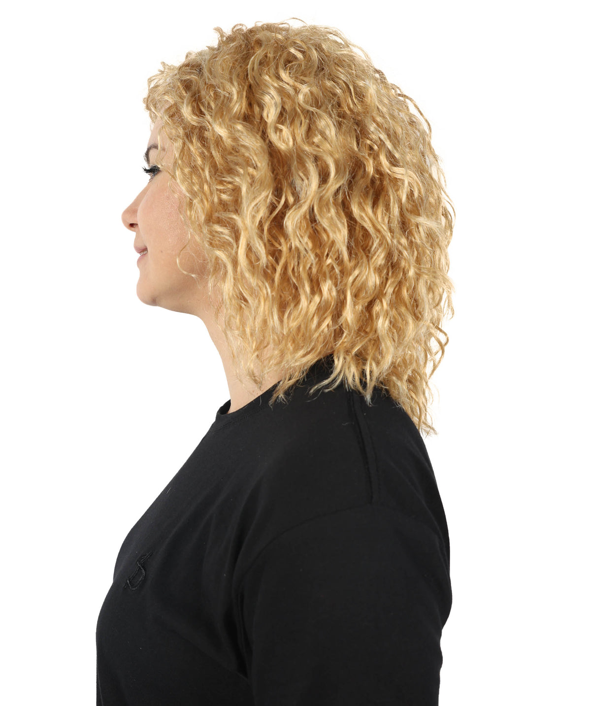 HPO Women's Short Fluffy Wavy Multiple Wig | Halloween and Party Wig | Flame-retardant Synthetic Fiber