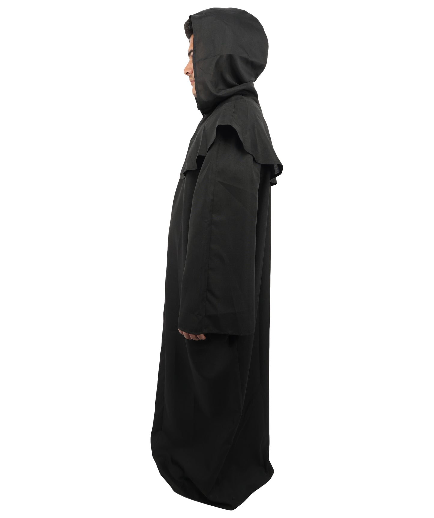 HPO Men's Deluxe Full-Length Layered Robe Costume - Black | Elegant and Stylish Outfit