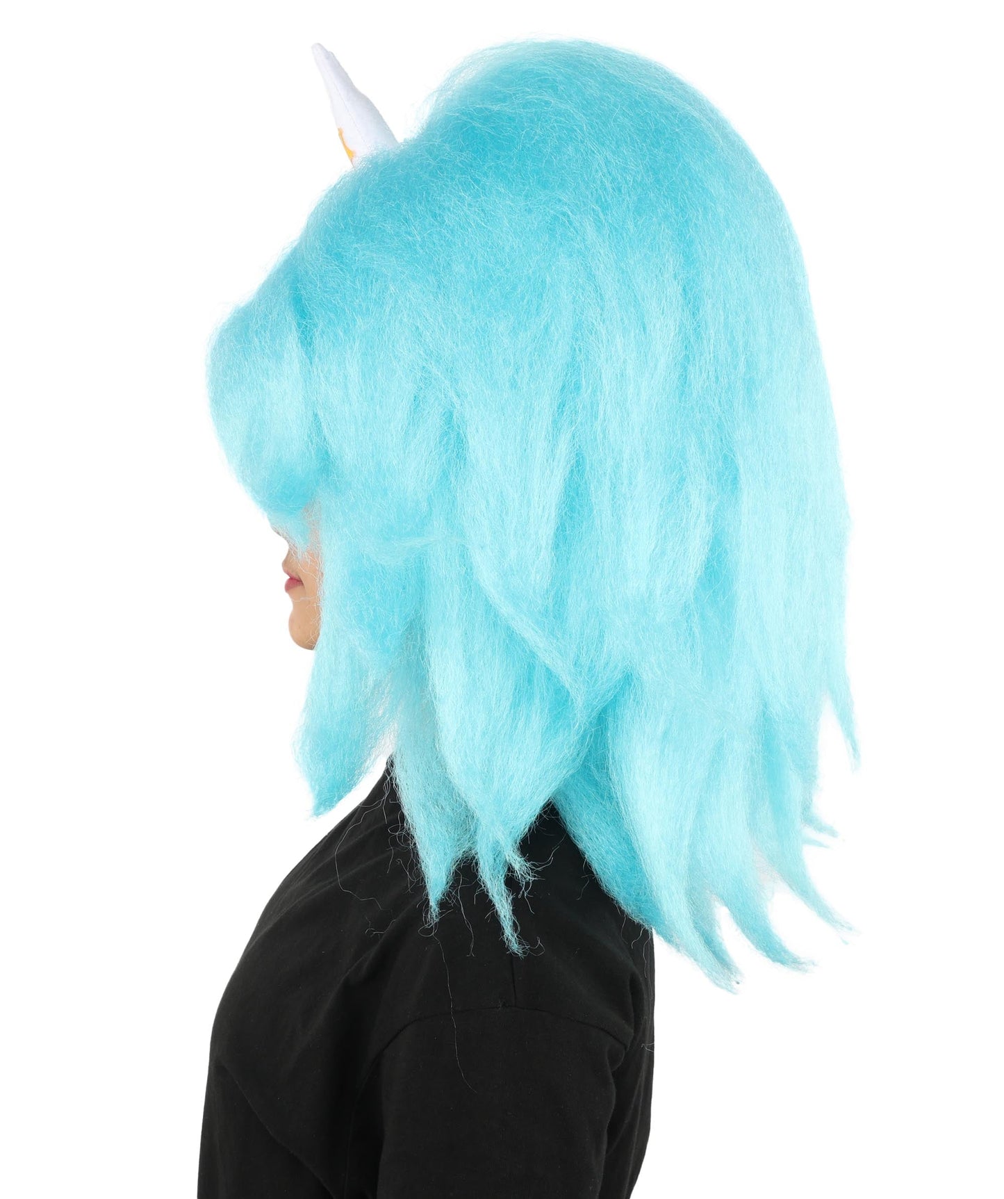 HPO Adult Women's Long Red Bob Wig | Straight Shoulder-Length Black Hair with Blunt Bangs, Included Accessory Set & Breathable Cap | Halloween, Anime Roleplay, Costume Party & Daily Wear