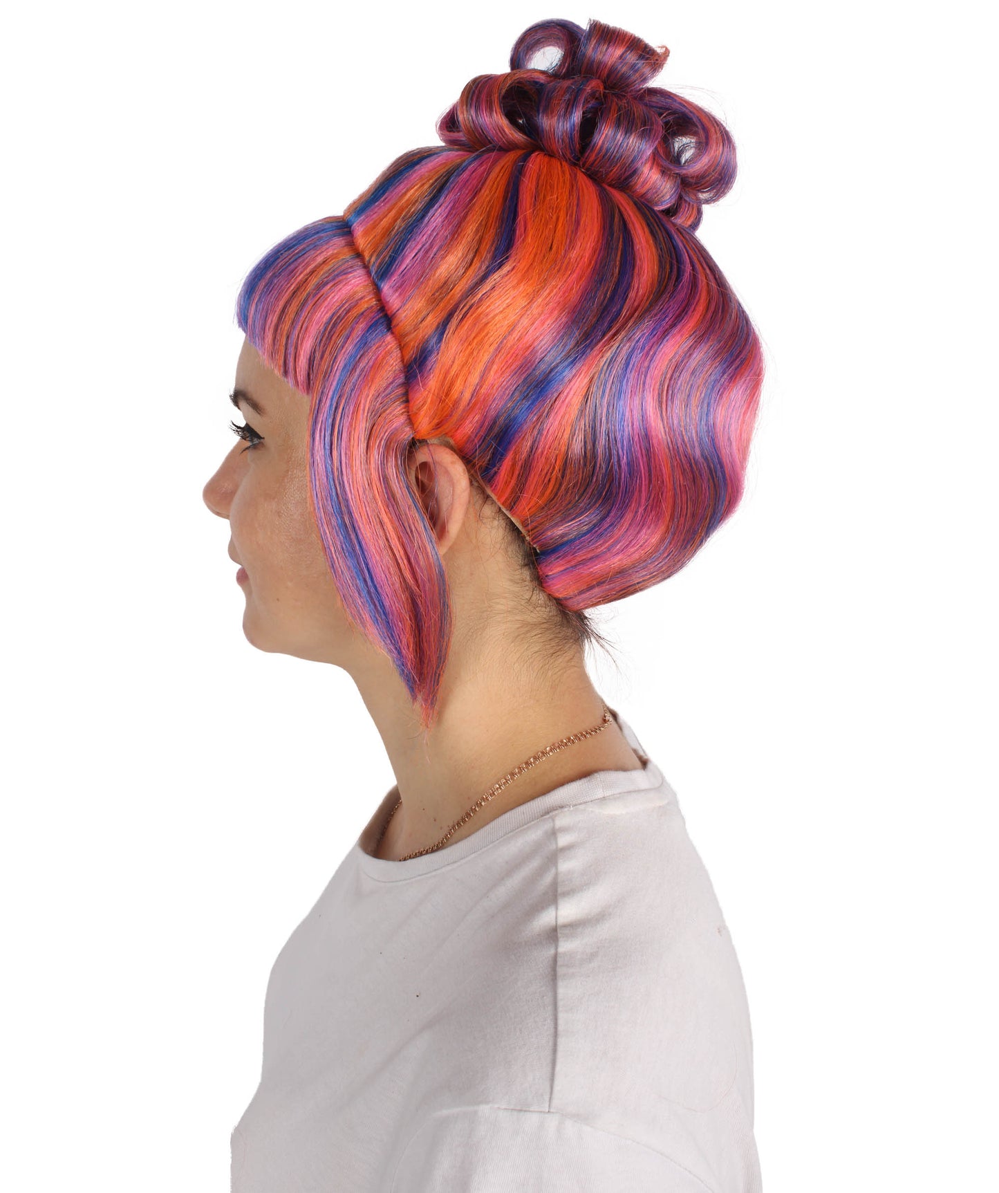 HPO  Women's Halloween Animated Lucy Updo Wig | Multiple Color Options