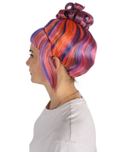 HPO  Women's Halloween Animated Lucy Updo Wig | Multiple Color Options