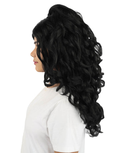 HPO Adult Long 20-Inch Curly Wig | Multiple Color Options | Ideal Cosplay, and Themed Parties | Soft, Natural-Looking, and Easy to Wear