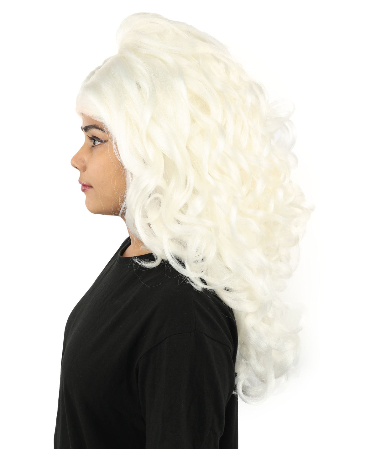 HPO Adult Long 20-Inch Curly Wig | Multiple Color Options | Ideal Cosplay, and Themed Parties | Soft, Natural-Looking, and Easy to Wear