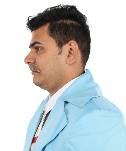 Men's Human Hair Moustache | Facial Hair Multiple Colours Option | HPO