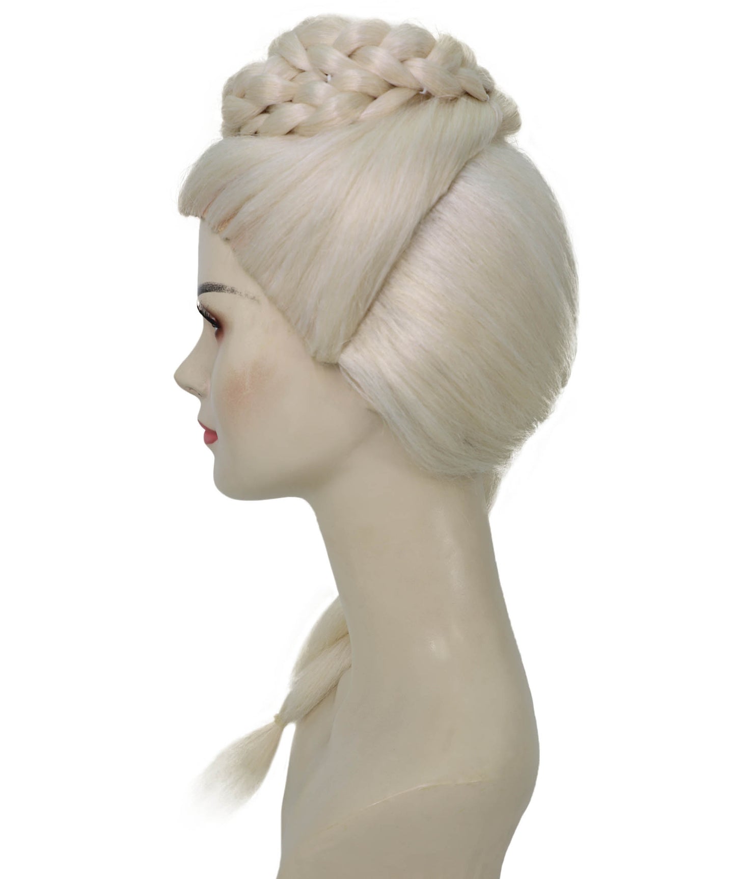 Women’s Blonde Dragon Queen Wig | Long Braid Fantasy Princess Hair for Halloween Parties