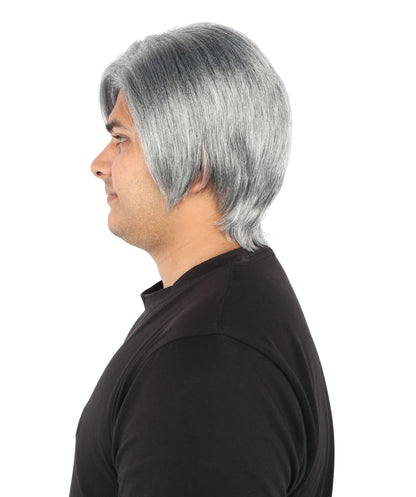 Men's Short Dramatic Texture Wig | Multiple Color Option | undercut, multi-layered messy styling | Halloween, cosplay, drag, theatrical performances, and themed parties