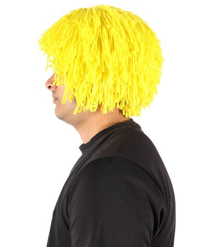 HPO Men's Medium Red Wig | Perfect for Halloween | Flame-retardant Wille Fiber