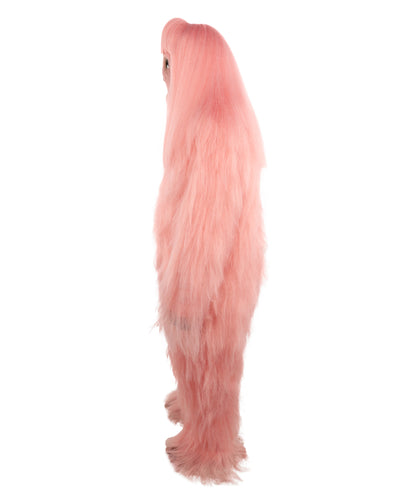 HPO Unisex Extreme Hairy Person Costume, Mask and Bundle - Full-Body Hair Suit Extra-Long Ash Brown Costume Wig for Halloween, Cosplay & Parties