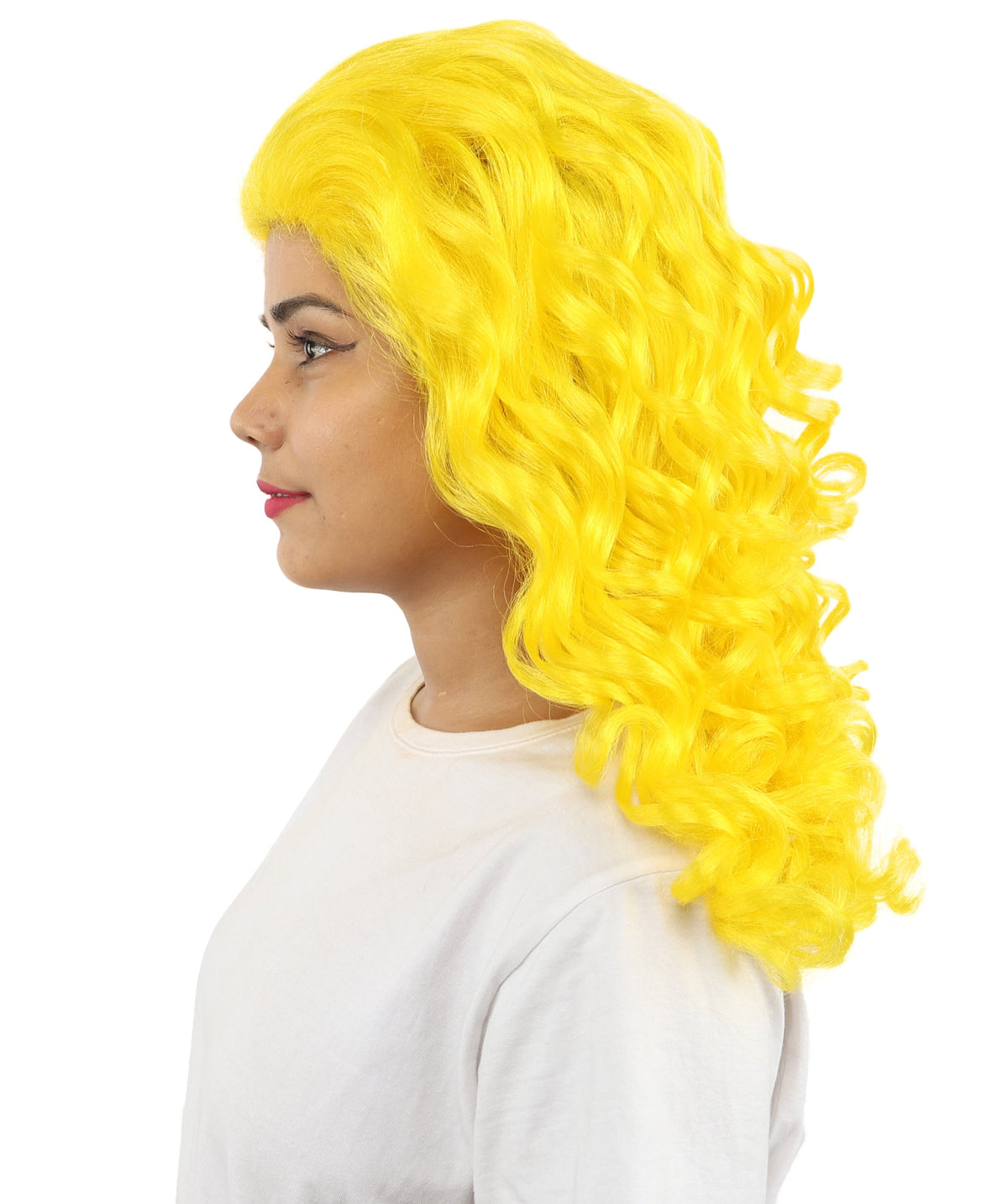 HPO Adult Women’s 16-Inch Medium Wig with Soft Curls | Multiple Color Options | Ideal for Cosplay, and Themed Events | Elegant, Versatile Hairpiece for Various Looks