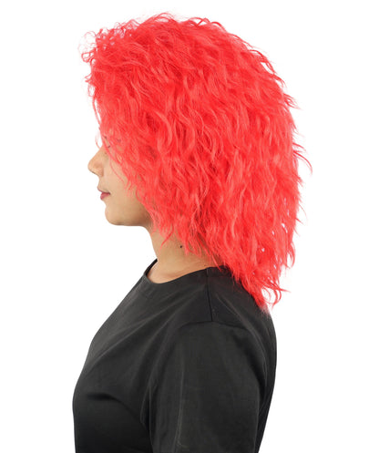 HPO Adult & Teen Women’s 15-Inch Curly Wig | Multiple Color Options | Wavy Voluminous Style | Idal for Costume, Cosplay, and Themed Events