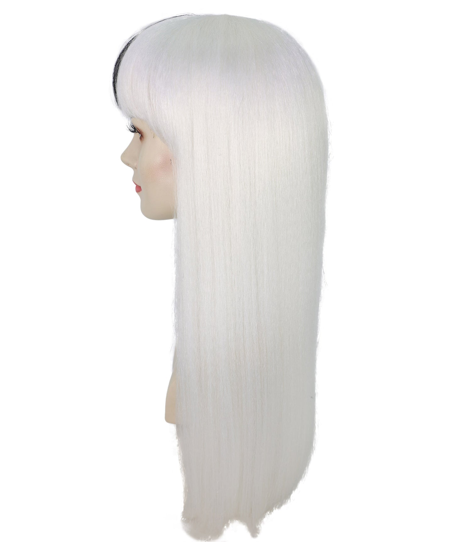 Midnight Lady | Women's Dark Red Color Straight Long Length Trendy Midnight Lady Wig