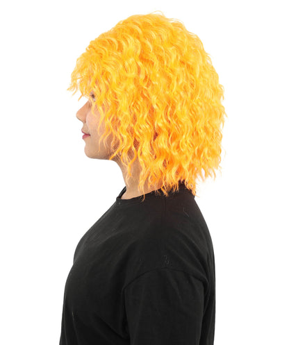HPO Adult Women's Messy Teased Spiky Multicolor Wig | Curly Two-tone vibrant hue, create of synthetic fiber, extreme textured volume, breathable capless base | Party, Halloween, theater, drag, performance, costume events