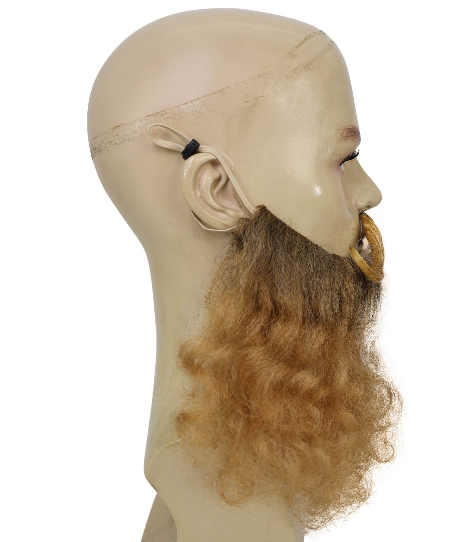 HPO Adult Men’s Groomed Beard & Mustache Set | Celebrate World Beard Day with Realistic Facial Hair