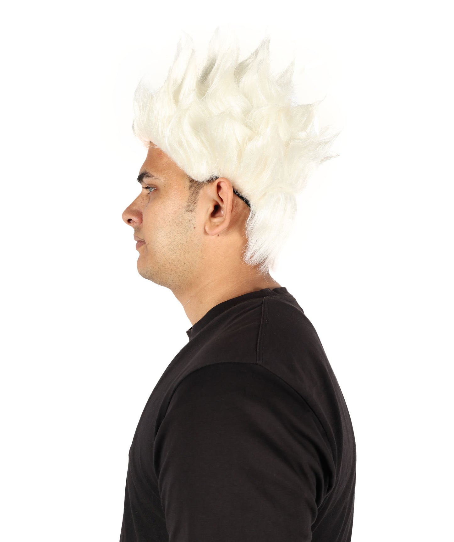 HPO Men’s Anime Young Ninja Nine Tail Yellow Blonde Spiky Wig