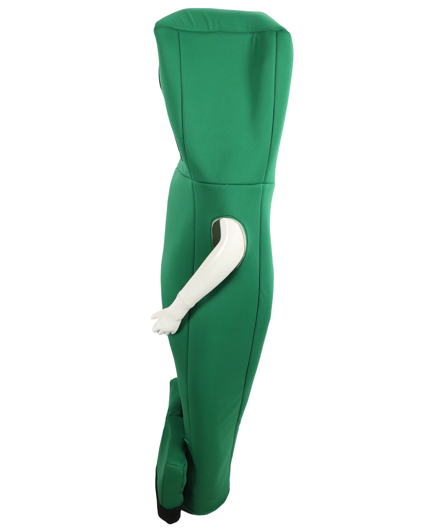 HPO Teen Pixelated Green Monster Dress | Block Pattern Digital Look Outfit for Halloween, Cosplay, and Themed Party Events