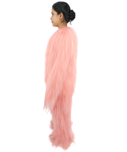 HPO Teen Extreme Hairy Person Costume Bundle & Mask Set - Full-Body Hair Suit Extra-Long Costume Wig for Halloween, Cosplay & Parties - Multiple Color Options